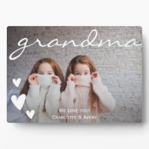 Abuela: Te queremos, placa fotográfica personaliza