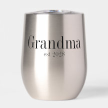 Abuela Tipografía Negra Moderna Personalizada