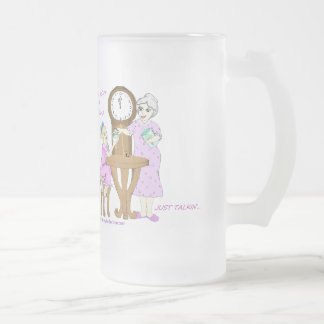 Abuelita americana encima de toda la taza de