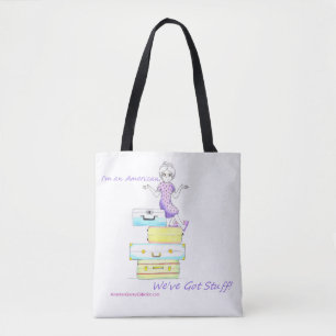 Abuelita americana soy la bolsa de asas americana