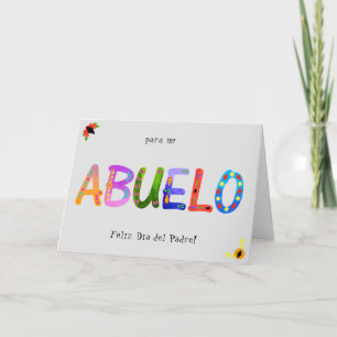ABUELO Bold Tarjeta diurna del Boho geométrico pad