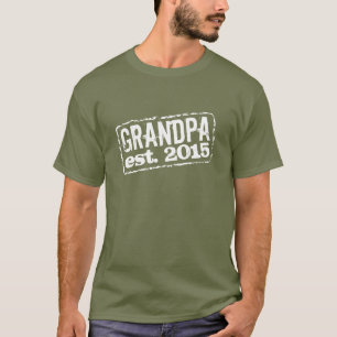 Abuelo camisetas establecidas   Año personalizable