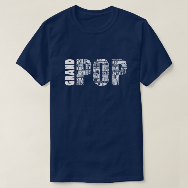 Abuelo de la camiseta del regalo del día de padres (Diseño del anverso)