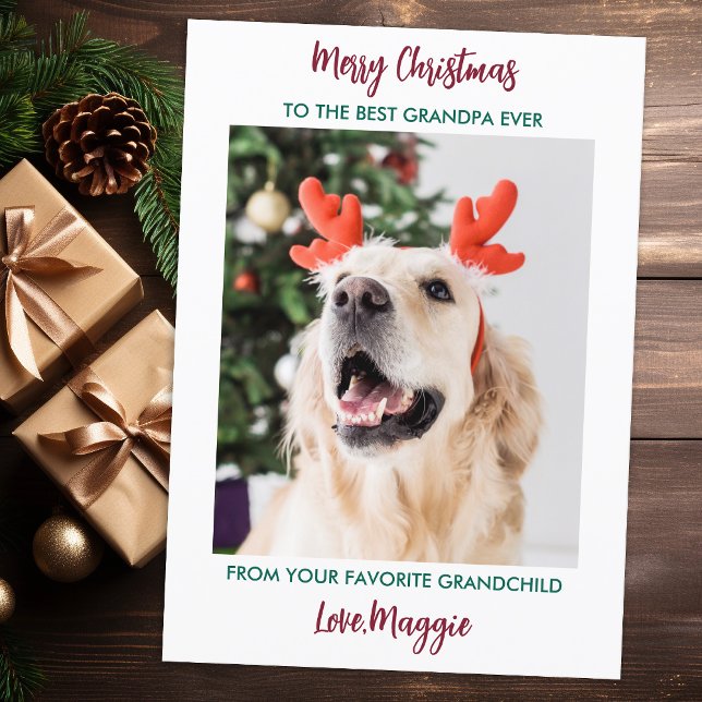 Abuelo de perro Feliz Navidad Mascota personalizad (Subido por el creador)