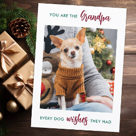 Abuelo de perro Merry Personalizado de Navidad Mas