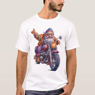 Abuelo en la camiseta de la bicicleta