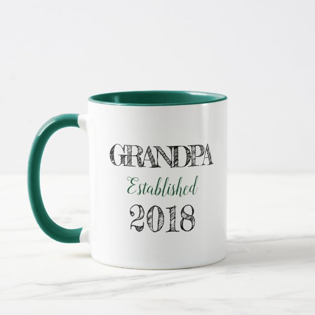 Abuelo Est. Taza 2018 del regalo (Izquierda)