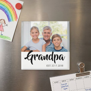 Abuelo Estableció Regalo de Foto Imán