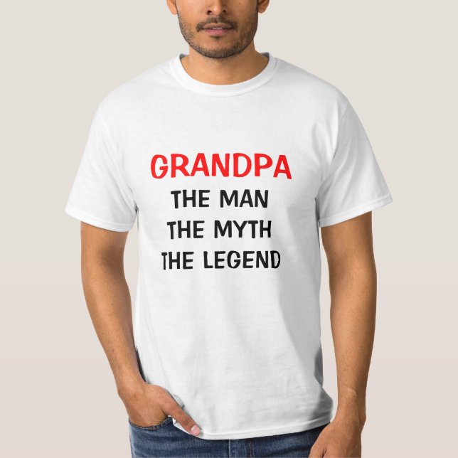 Abuelo la camiseta de la leyenda del mito del homb (Anverso)