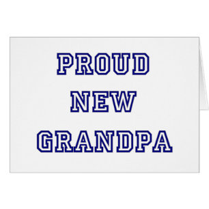 Abuelo orgulloso del texto de la universidad nuevo