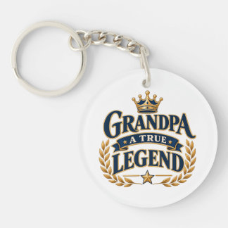 Abuelo Una Verdadera Leyenda Llavero De Oro Elegan