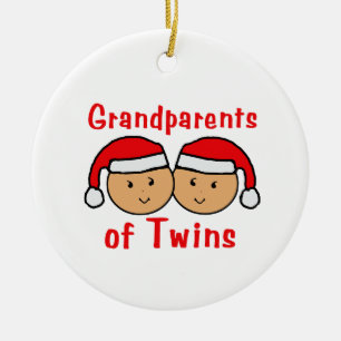 Abuelos del ornamento de los gemelos
