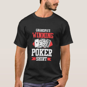 Abuelos ganando camiseta de póquer Blackjack Texas