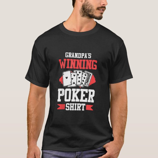 Abuelos ganando camiseta de póquer Blackjack Texas (Anverso)