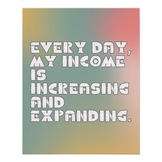 Abundance Affirmation Poster  (Anverso)
