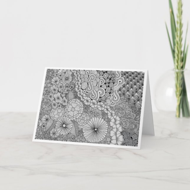 Abundance in Bloom - Tarjetas de notas coloreables (Anverso)