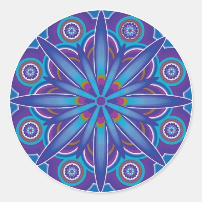Abundance Mandala Pegatinas (Anverso)