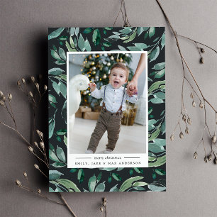 Abundancia de invierno   Tarjeta fotográfica de va