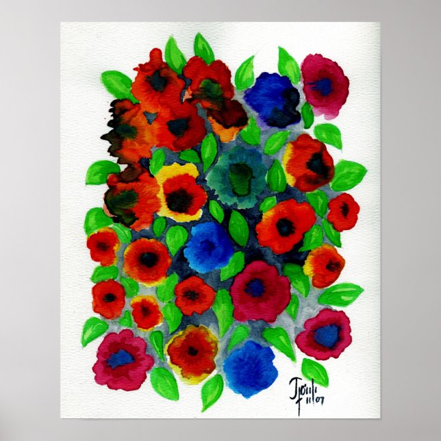 Abundancia de manantiales: impresión de lienzo de  (Frente)