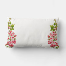 Abundancia Rosy en una almohada lumbar