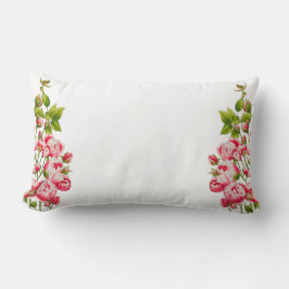 Abundancia Rosy en una almohada lumbar