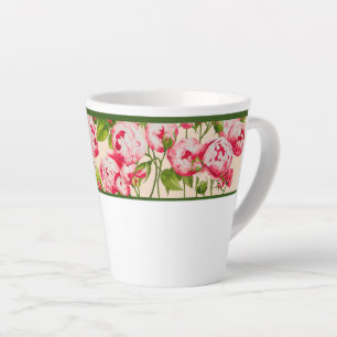 Abundancia Rosy en una pequeña taza de latte (B)
