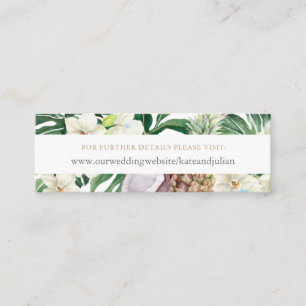 Abundant Jungle Foliage Wedding RSVP Tarjeta web