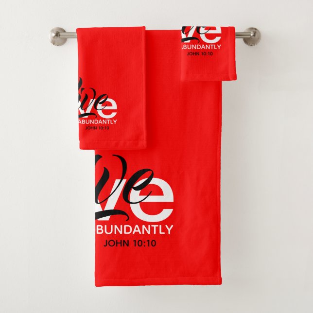 ABUNDANTE VIDA John 10:10 Inspirador RED (In situ)