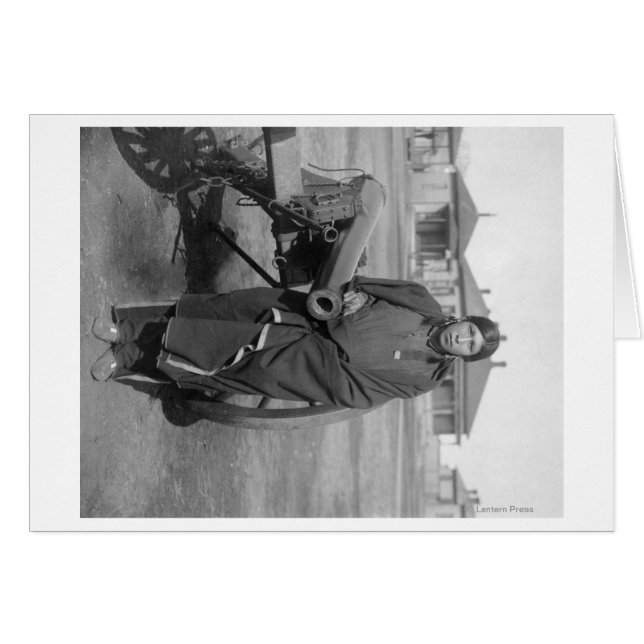 "Abundantes Caballos" Que Soltaron Lieut. Fotograf (Anverso (Horizontal))