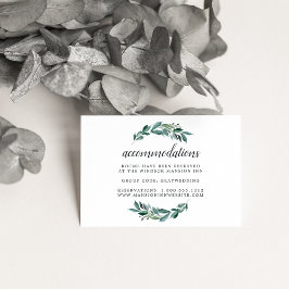 Abundantes Foliage Boda Hotel Tarjetas de alojamie
