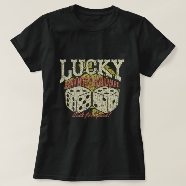 Aburrimientos y amplificador afortunados; camiseta (Diseño del anverso)