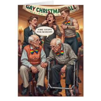 Abuso de adultos mayores gay: Tarjeta de Navidades