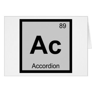 Ac - Música de Acordeón Tabla Periódica de Química