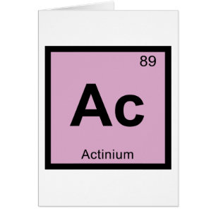 Ac - Química del Actinio Símbolo de la Tabla Perió