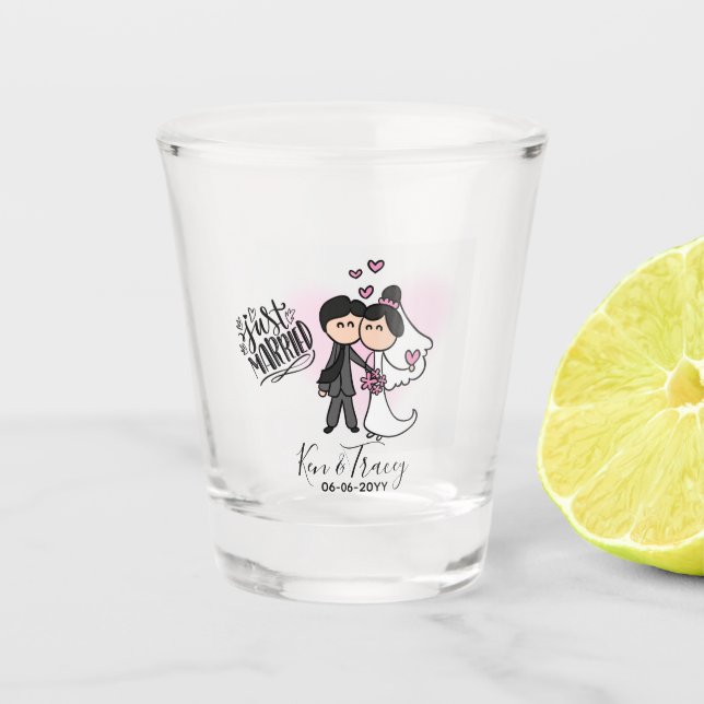 Acaba de Casarse  Vaso de Chupito (Anverso)