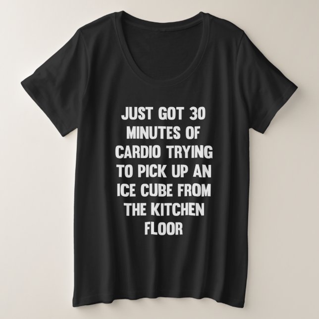 Acabo de recibir 30 minutos de cardio...| cita gra (Anverso del diseño)