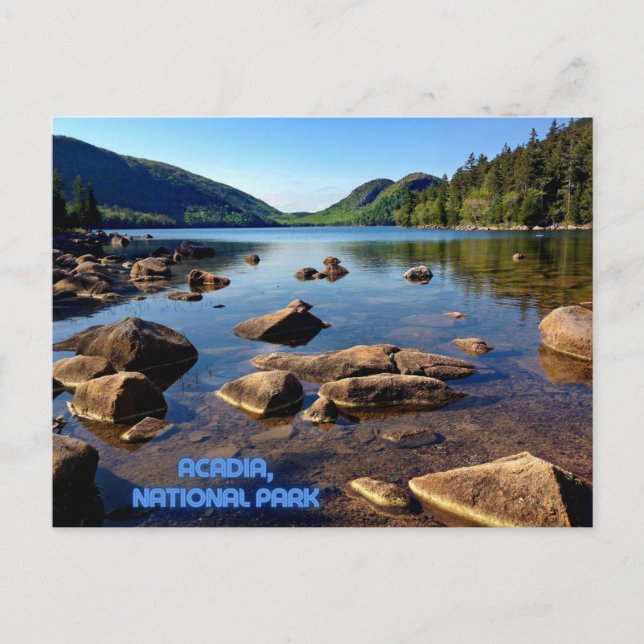 Acadia, Parque Nacional, recuerdo de viaje postal (Anverso)