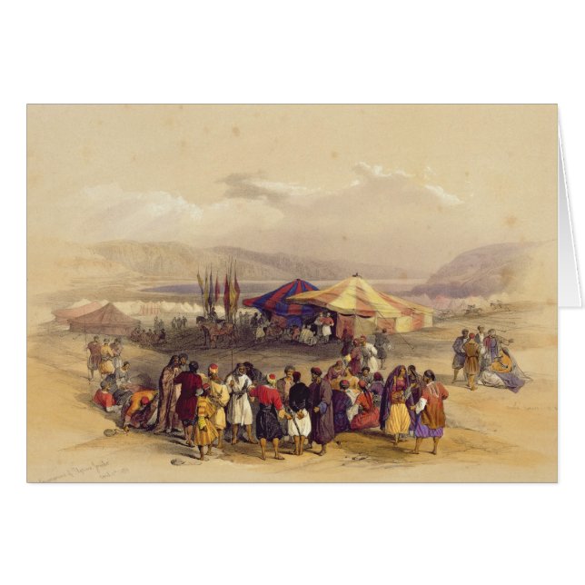 Acampamento de los peregrinos en el volumen II de (Anverso (Horizontal))