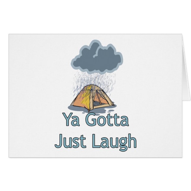 Acampando en la lluvia (Anverso (Horizontal))