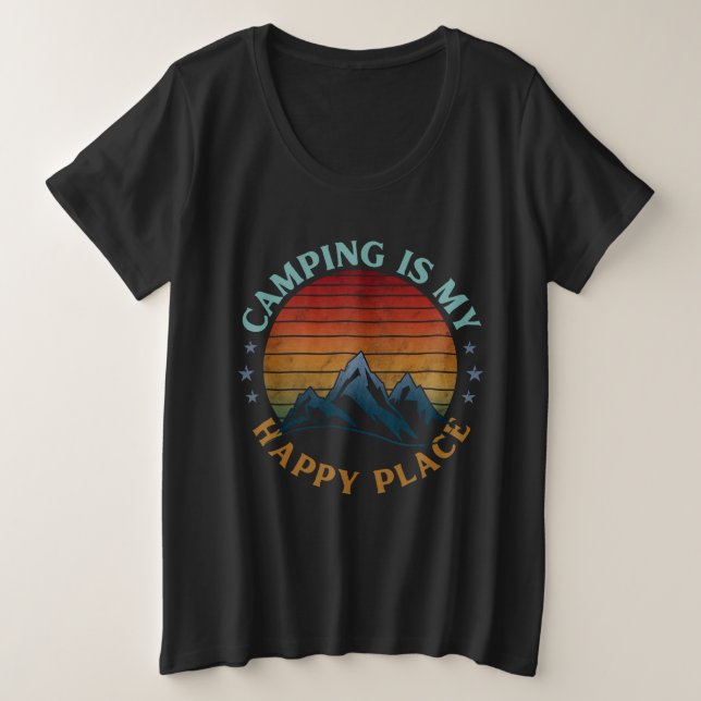 ACAMPAR ES MI LUGAR FELIZ (Anverso del diseño)