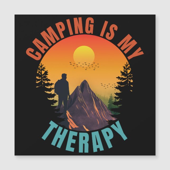 Acampar es mi regalo de vacaciones al aire libre t (Anverso)