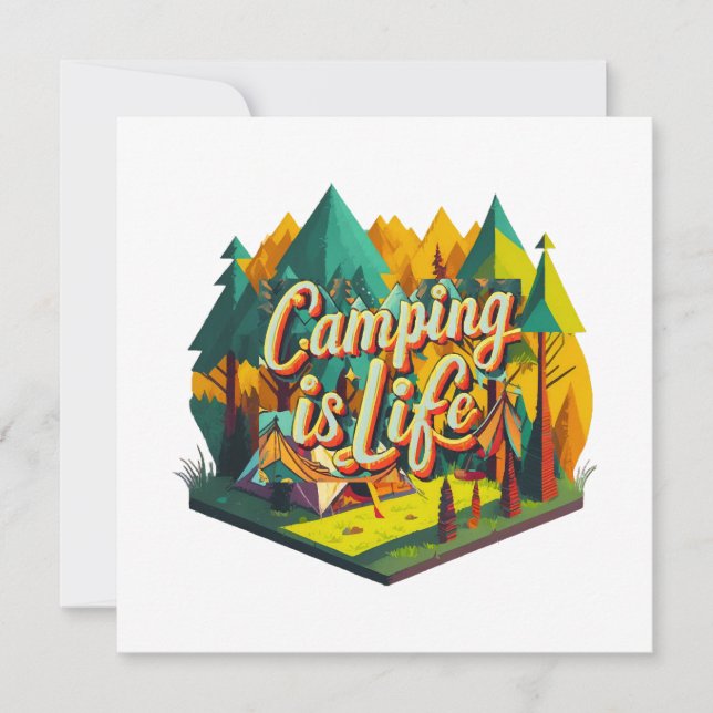 Acampar es Vida (Anverso)