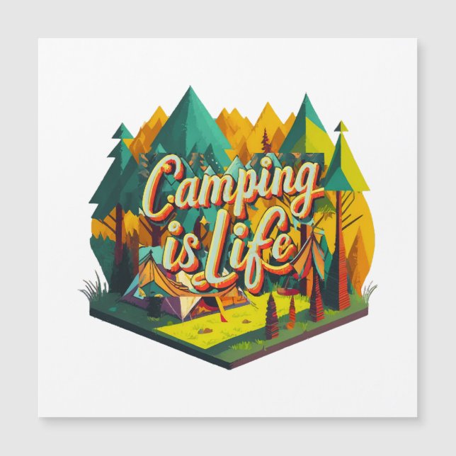 Acampar es Vida (Anverso)