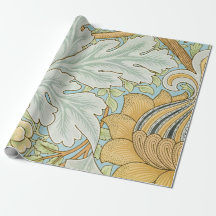 Acanthus: Papel de envolvimiento floral vintage