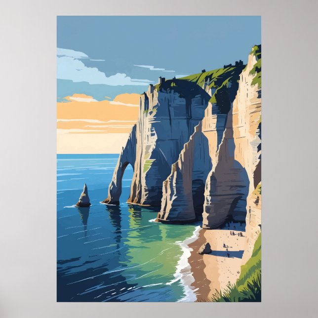 Acantilados de Arte de Étretat (Frente)