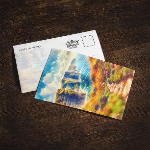 Acantilados de la postal acuarela de Moher Ireland