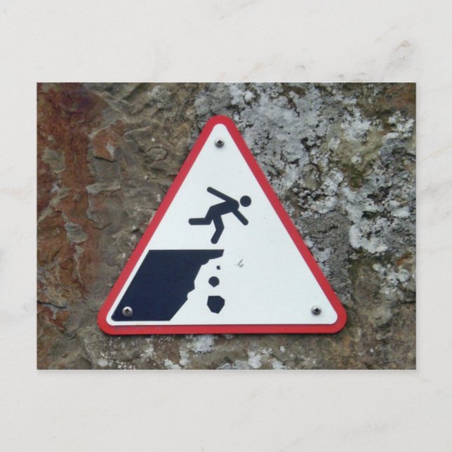 Acantilados de la postal de la madre Rótulo (Anverso)