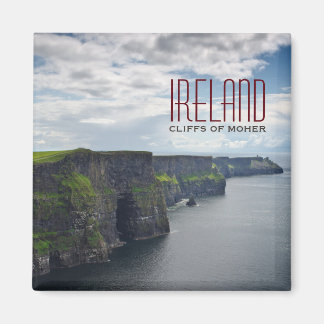 Acantilados de Moher en Irlanda imán de texto
