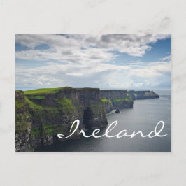 Acantilados de Moher en Irlanda postal de texto