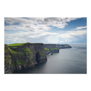 Acantilados de Moher en la impresión de la foto d